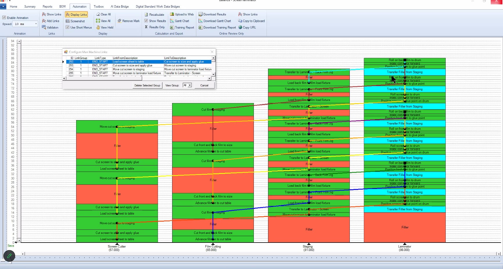 Timer Pro Automation Overview Bar Chart